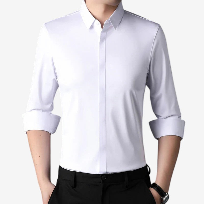Pietro™ | Elastic, Wrinkle-Free Men's Shirt
