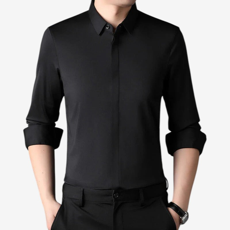 Pietro™ | Elastic, Wrinkle-Free Men's Shirt