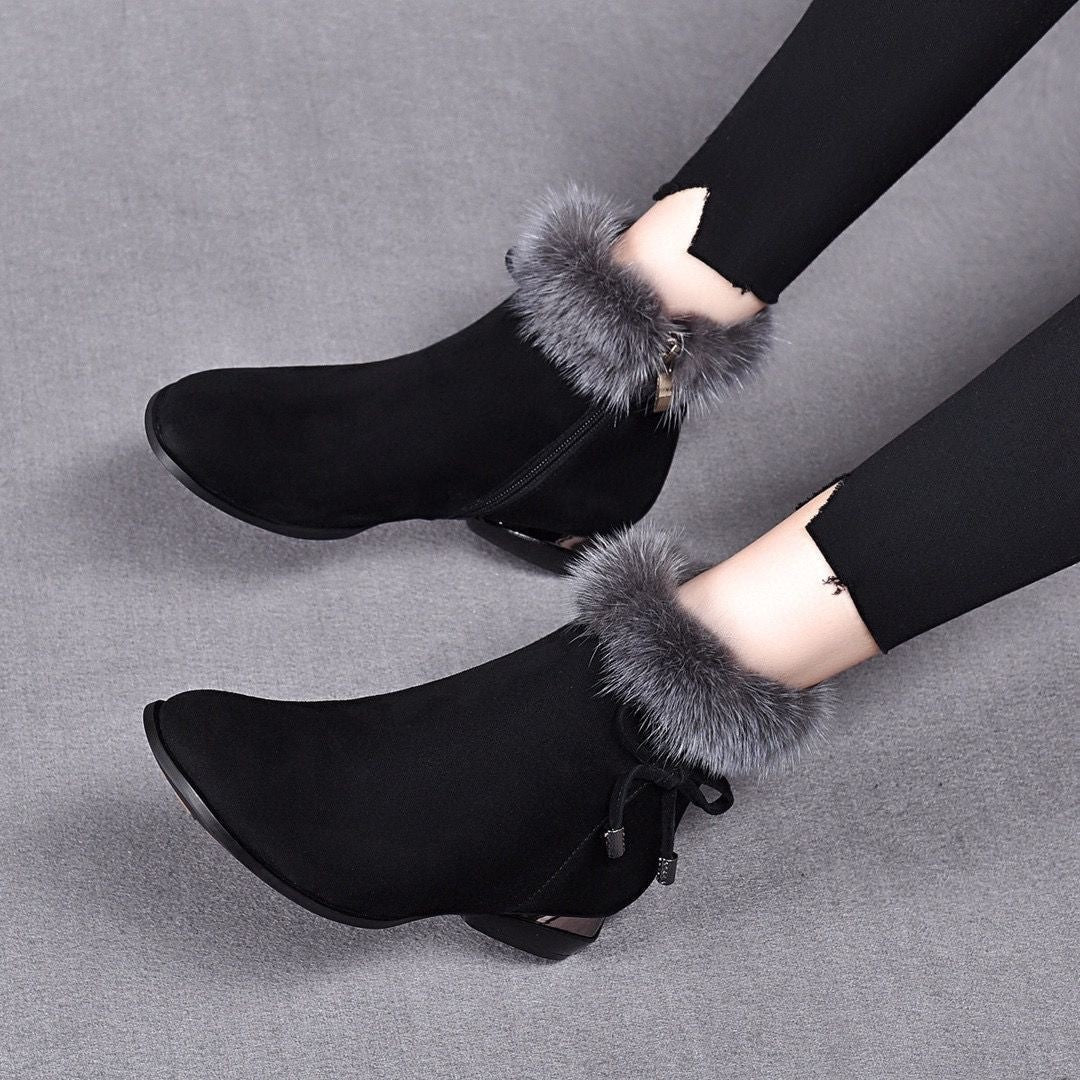 Aurenisse | Mid-Heel Ankle Boots