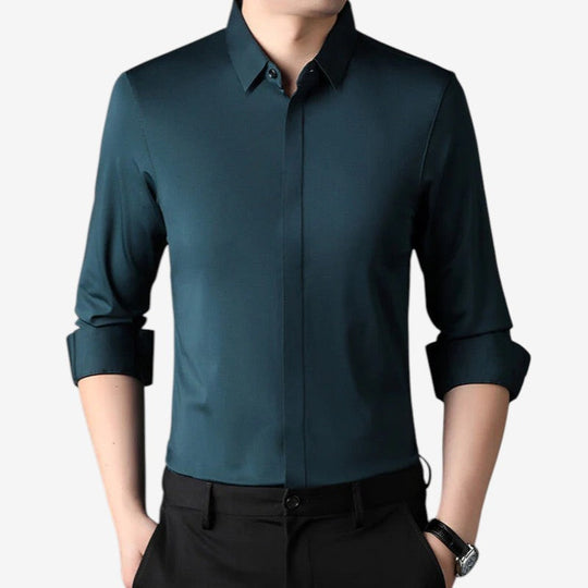 Pietro™ | Elastic, Wrinkle-Free Men's Shirt
