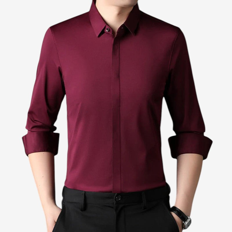 Pietro™ | Elastic, Wrinkle-Free Men's Shirt