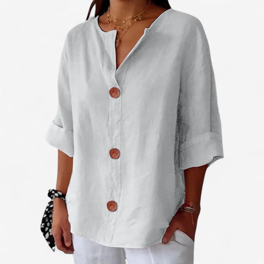 Clara™ | Linen Blouse Casual