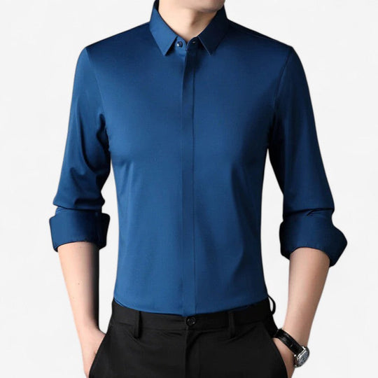 Pietro™ | Elastic, Wrinkle-Free Men's Shirt