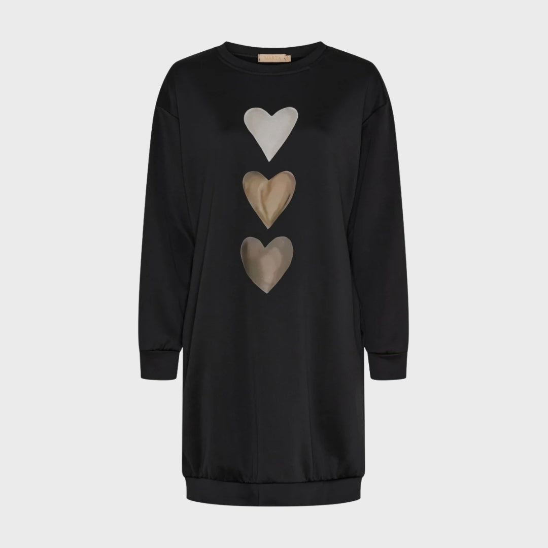 Edith – Heart Print Sweatshirt