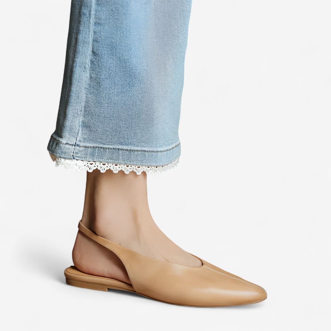 Adele Genuine Leather Flats