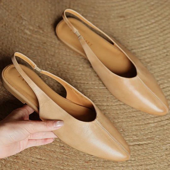 Adele Genuine Leather Flats