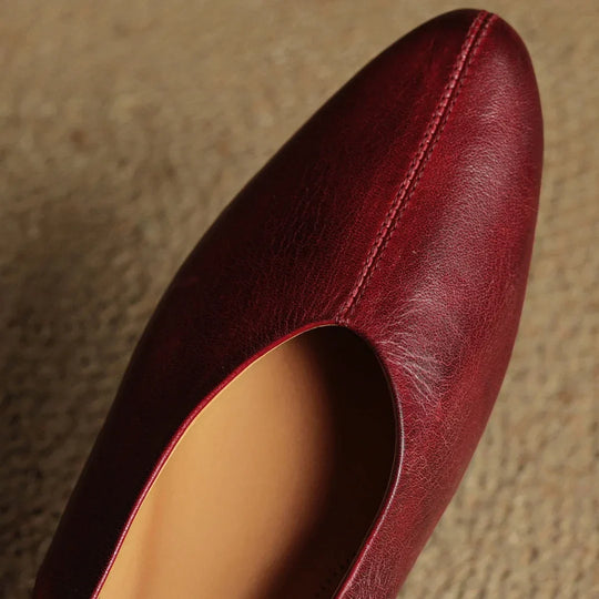 Adele Genuine Leather Flats