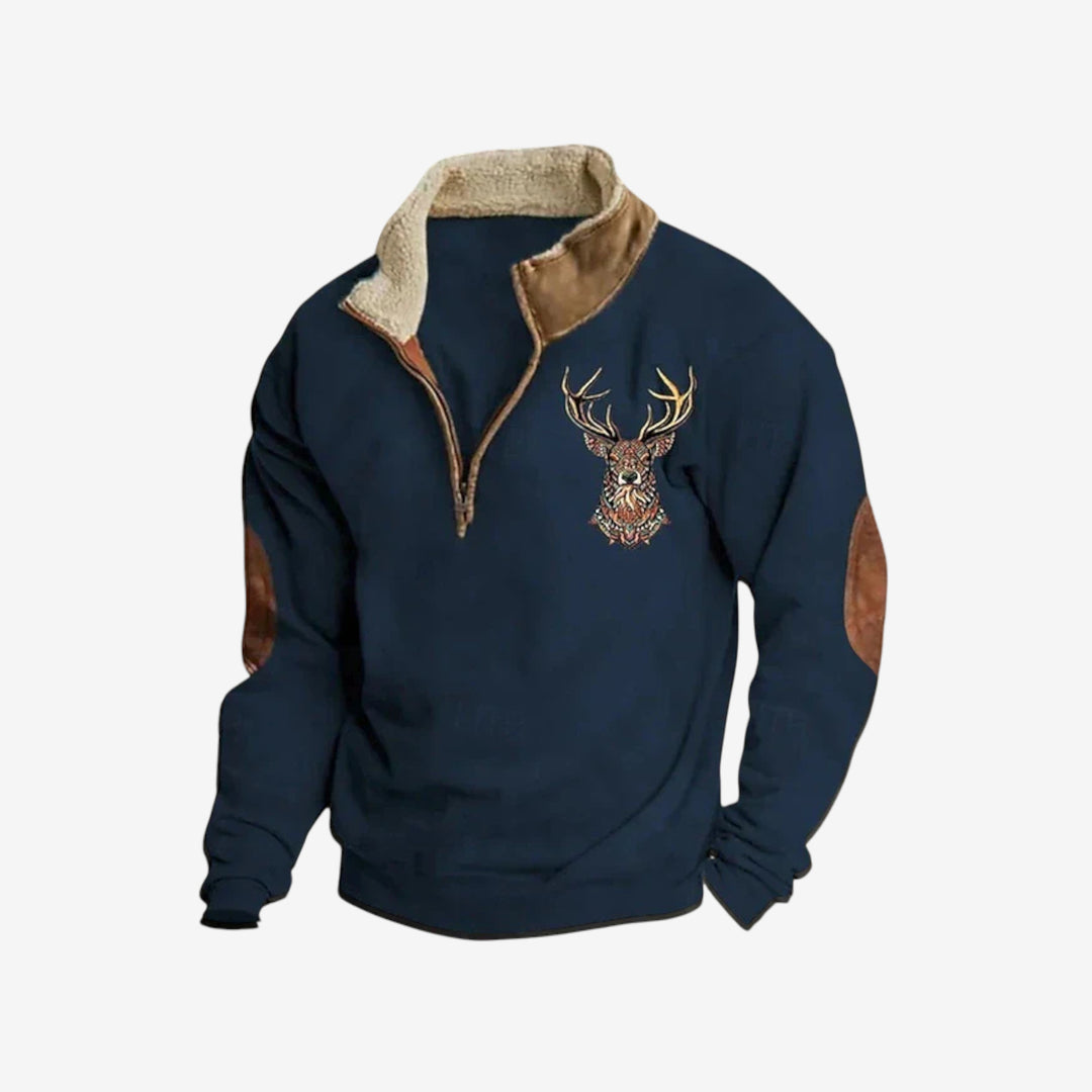 FALERN — Deer Detail Sweater
