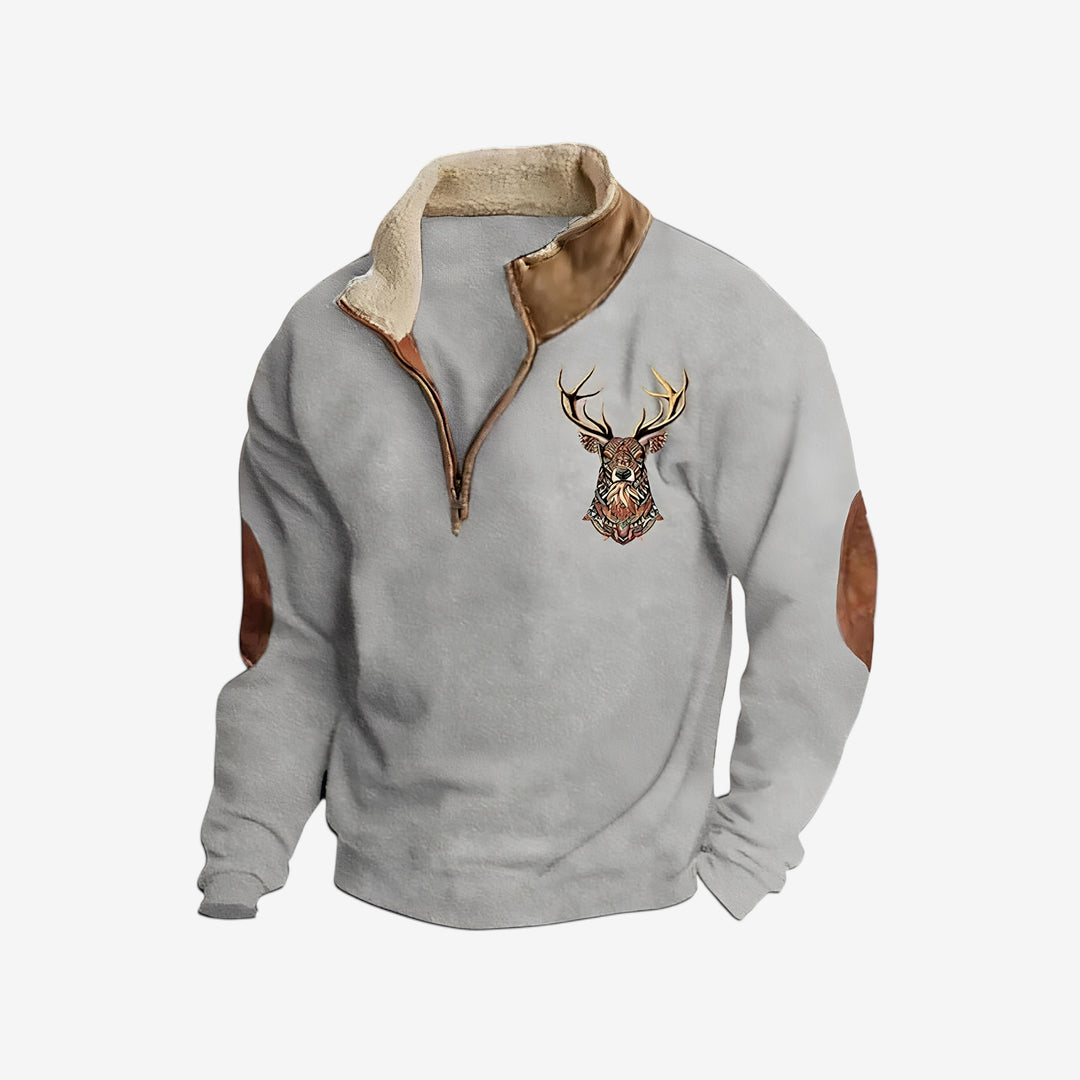 FALERN — Deer Detail Sweater