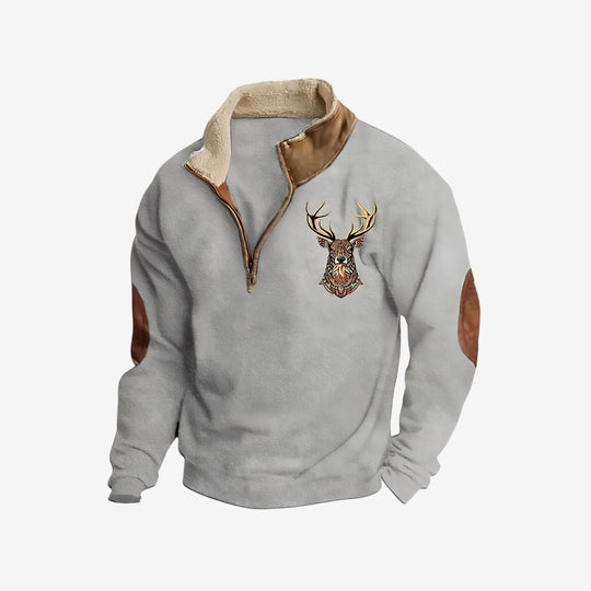 FALERN — Deer Detail Sweater